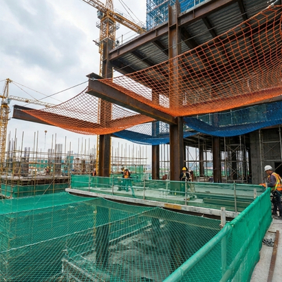 Factory safety nets setup in Vijayawada