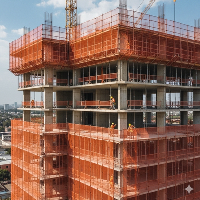 Construction site safety nets in Vijayawada