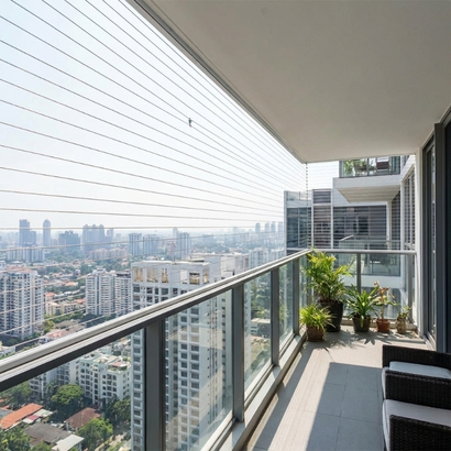 Invisible Grills Installation Project in Vijayawada