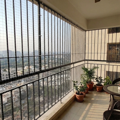 Invisible Grill Balcony Installation Project in Vijayawada
