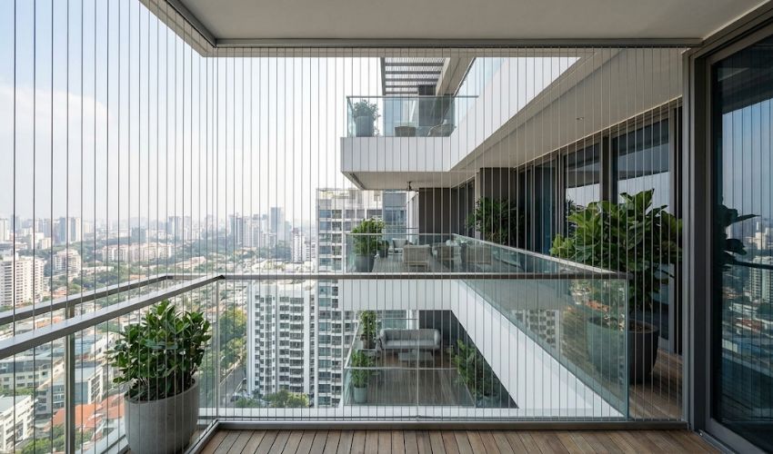 Stainless Steel Invisible Grill Closeup in Vijayawada